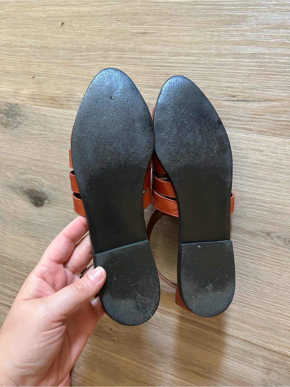 Vintage Cognac Leather Caged Slingback Heels | Retro Peep Toe Size 7 - Picture 5 of 7
